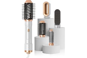 Spazzola Asciugacapelli Air Styler 4 IN 1, UKLISS Spazzola ad Aria Calda, Spazzola Arricciacapelli Spazzola Phon per Capelli Multifunzionale, Per Asciugare Capelli, Capelli Lisci, Capelli Ricci