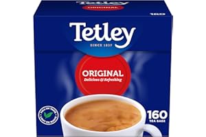 Tetley - Té Negro Original | Caja 160 unidades - Infusión rica y refrescante que Aporta Vitaminas y Minerales - 100% Ingredientes Naturales