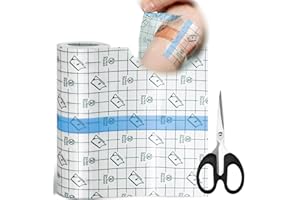 Ptyism Waterproof Bandage 15cm*5m Cerotto Impermeabile(Con Forbici) Second Skin Tattoo 丨Pellicola Tatuaggi,Copri Tatuaggi Waterproo per Polsi, Spalle, Braccia, Medicazione di Ferite, Scudo Protettivo
