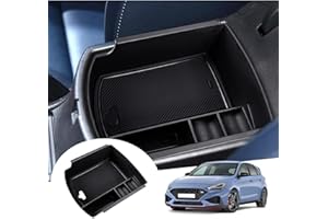 GAFAT 2017-2023 2024 Hyunda-i i30/ i30 N/N Line/Fastback Centre Console Storage Box, i30 2023 Armrest Organiser Tray Glove Box, Compatible with Hyundai i30 Accessories [Not for Electronic Brake]