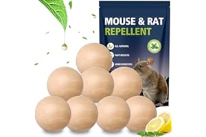 NATURAS AUTHERIC Mouse Repellent, Peppermint Oil Rat Repellent, Rodent Repellent, Mice Repellent Indoor & Outdoor, Mouse Deterrent Effective Against Rats Mosquito Spider Cockroach Moths, Powerful Pest Control(8 Pack)
