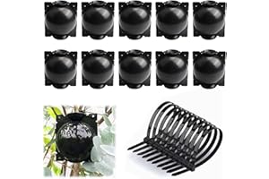 DYIOUXIN 10 Piezas Dispositivo de Injerto de Planta, Caja de Raíces Reutilizable, Caja de Cultivo con 10 Bridas de Cable para Transplante y Enraizamiento
