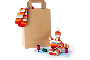 SOCK CREATURES Sock Fox Craft Kit - Complete Sewing kit to Create Your own Fox