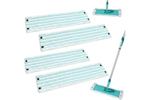 GFRED Juego de 4 Fregona Fundas de Recambio Microfibra Compatibles con Leifheit Clean Twist XL Micro Duo Set Mopp Repuesto Funda Fregona Repuesto Accesorios Mop Fuerte Poder de Limpieza
