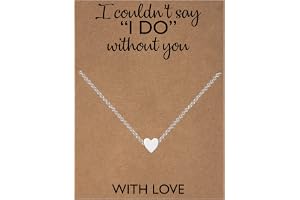 Bridesmaid Proposal Gift – Heart Necklace for Bridesmaid – Will You Be My Bridesmaid Gift – Bridesmaid Jewellery on Keepsake 