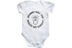 Hippowarehouse Mummy will you marry my daddy? baby vest bodysuit (short sleeve) boys girls