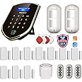 Wolf-Guard WM2GR-P 433MHz WiFi and GSM Security Alarm System with Pet Friendly Motion Detector, Low Battery Alarm Door Window Sensor, RFID Tag