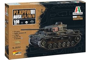 Italeri 25757 1:56 Pz.Kpfw. III AUSF. J/L/M/N - Modellismo, Kit Da Costruzione, Supporto Modellismo, Artigianato, Hobby, Incollaggio, Costruzione in Plastica, Fedele Ai Dettagli, Militare