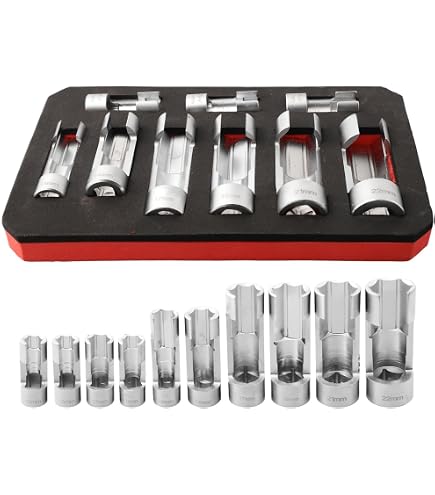 Clé à Douille Injecteur ASTA S-6DI12 - Kit 6 Pièces 12-19mm - Acier Chrome-vanadium - Neuf
