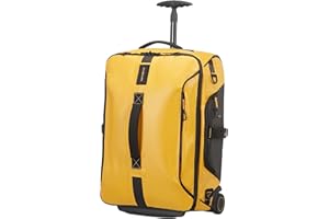 Samsonite Paradiver Light - Borsone/Zaino con 2 Ruote S, 55 cm, 51 L, Giallo (Yellow)