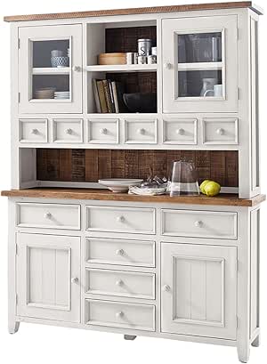 Buffet Schrank Buffetschrank Sideboard Kommode Vitrinenschrank weiß