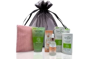 VIKINGTREAT Face Wash & Moisturiser Skincare Set | Inspired by Popular UK Skincare Brand | Skin Firming Serum & Hydrating Care | Skin Gifts & Sets for Women (Pink)