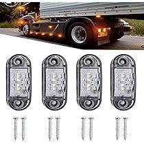 Comioke 4 PCS Ovale LED Luci Di Posizione Laterali 12 V/24 V - Foto 8