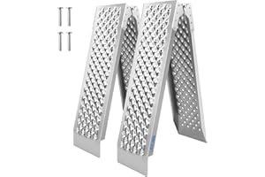 LIEKUMM 2PCS Motorcycle Ramp, 150 x 23 cm Aluminium Motorbike Ramps for Vans, 400 kg Capacity Folding Heavy Duty Loading Ramps, Bike Ramp for Dirt Bikes, E-bikes, Motorbikes, ATVs, UTVs, Lawnmowers