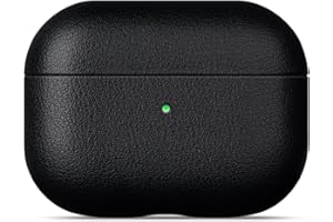 Haobobro [Nappa Series] Leather Case for AirPods Pro 3rd Generation - Handmade for AirPods Pro 3 Leather Case - Shockproof AirPod Pro 3 Leather Case - Air Pods Pro 3 Protective Leather Case - Black