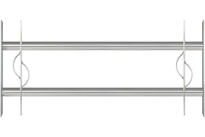 GAH-Alberts 563592 Inferriata per finestre, Acciaio, 300 x 700-1050 mm