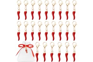 BOOMTOP 24pz Ciondoli Smaltati Portafortuna con Chiusura Ciondoli Pendenti Smalto per Bomboniere Regali Creazione Portachiavi Collana Gioielli Compleanno Laurea Prima Comunione Natale Bomboniere