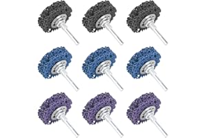CTDMJ CSD Lot de 9 disques de nettoyage CBS 50 mm pour meuleuse d'angle (3 noirs, 3 bleus, 3 violets)