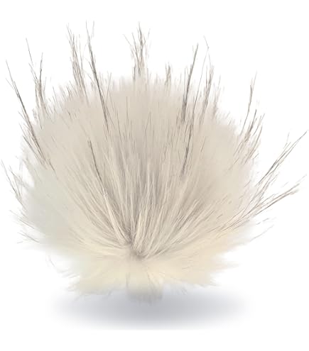 Wohnkult Set di 3 pompon in pelliccia sintetica con bottone automatico in 4 diverse combinazioni di colori, pelliccia 1517 cm, cappelli portachiavi con pompon (grigio chiaro + grigio + grigio