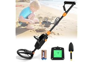 Metal Detector per Bambino, Sunowl Leggero Metal Detector Bambini con Display LCD e Bobina di Ricerca Impermeabile, Ad Alta Sensibilità Metal Detector per Bambini per la Ricerca di Metalli