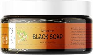 Savon Noir Marocain à L'Argan Et à La Rose - 200 Ml, Hydratant Et Biologique