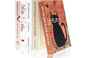 YUJUVI 5 Pezzi Libri Decorativi per l'Arredamento Della Casa Finti Pieghevoli per la Decorazione Domestica Libreria Tavolino da caffè Scaffali per la casa Sweet Stacked Books (5 Pz Set Libri I)