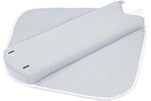 Ubbi Cushioned Elbow Rest, Non-Slip, Baby and Toddler Bath Time Must Have Accessory for Parents, Included Pockets for Bath Supplies Storage, Cushioned Arm Pad for Mom and Dad, Grey Stingray