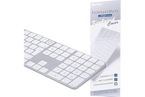 Digi-Tatoo Cover per tastiera compatibile con 2024 Magic keyboard iMac (layout modello A3119 Europa/Italia, con Touch ID, con tastierino numerico) - ultrasottile, Magic Keyboard Protector,TPU