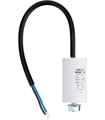 Condensatore Resistente Umidità Condensatori Avviamento CBB60 2uF 450V | 4 Pezzi Con Cavi | Per Motori Elettrodomestici E Pompe Condensatore Pompe Ventilatori - 6