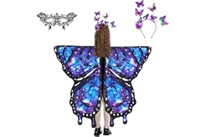 LYL. Ling Butterfly Wings for Girls, Butterfly Fairy Wings Kids, Halloween Costumes for Kids, Butterfly Costume for Girls