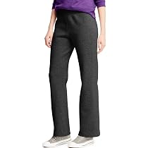 Open Bottom Leg Fleece Sweatpants 