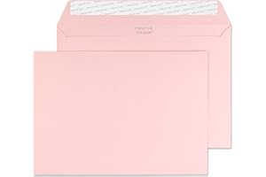 Blake Colour | sobres rosa bebé C5 (16.2 x 22.9cm) | 25 unidades | 120 g/m² | certifcado FSC y sostenible | tira autoadhesiva | expandibles sobres para invitaciones y manualidades | modelo 45301