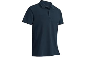 33,000ft Herren Poloshirt Golf Shirt UPF50+ Sonnenschutz Sommer Kurzarm Tshirts Schnelltrocknend Performance Sportshirt Outdoor Einfarbige Poloshirts für Männer zum Golfen Tennis