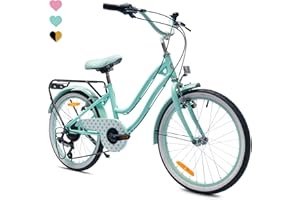 ‎SUN BABY sun baby Mädchenfahrrad 20 Zoll Radgröße Heart Bike zur Auswahl 6 Gang Shimano Kinderfahrrad Kinderrad für Mädchen von 6 bis 10 Jahre verstellbare