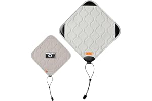 KODAK Camera Protective Wrap - Size M 31x31cm, Water-Resistant, Anti-Scratching & Dust-Free Cloth for Mirrorless, Compact Cameras & Prime Lenses (Light Grey) [ONE item]