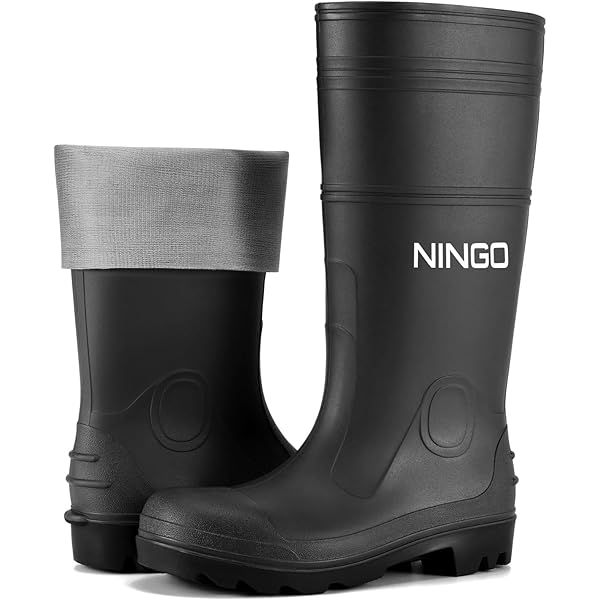 Northside Men's Walcot Waterproof Rubber Work Boots - Composite Toe, Flex-Tuff, Anti-Fatigue Insole, Dark Brown