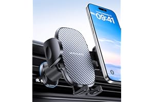 Miracase 2025 Support Téléphone Voiture [Crochet Métallique Fort] Bouche D'aération Porte Téléphone Voiture, Rotation 360° & Opération à Une Main, pour Téléphones de 4.0''-7.0''