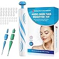 Jorunb 2 in 1 Skin Tag Remover - Auto Skin Tag Remover Pen with 40 Micro and Regular Skin Tag Bands, User-Friendly, Safe and Painless Remove Small to Large (2mm-8mm) Sized Skin Tags (01)