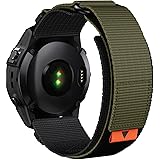 Yooside Taktiskt nylonarmband för Garmin Fenix 7X/Fenix 6X/Fenix 5X/Enduro 2, QuickFit 26 mm band i vävd nylon för Taktix 7 P