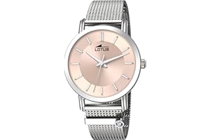 LOTUS Reloj Mujer 18737 Trendy Caja de Acero Inoxidable Correa de Acero Inoxidable 316l Plateado