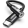 UGREEN USB C to 3.5mm Jack Adapter DAC Hi-Res 32Bit/384kHz Type C Thunderbolt Aux Headphone Stereo Compatible with iPhone 16 Pro Max/15 Galaxy S25 Ultra S24 S23 A55 A56 2025 iPad Air 11/13 Pixel 9/8/7