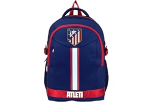 CYPBRANDS Atlético de Madrid, Mochila, Mochila Escolar, Mochila Casual, Color Azul, Producto Oficial