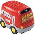 VTech Toot-Toot Drivers Bus, Toy Car for 1 Year Old, Pretend Play Vehicle with Lights & Sounds, Interactive Toddlers Toy 12 Months, 2, 3, 4 +, English Version,Red