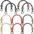 Yayatty Lot De 5 Paires Poignées De Sac Perles Bois – Accessoires Boho Pour Sacs à Main, Bandoulière, Plage, DIY (Multicolore)