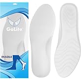 Extra Konfor Ayakkabı Tabanlığı, Memory Foam Hafızalı Topuk Dikeni İ&ccedil; Tabanlığı, D&uuml;z Taban - GoLite M24 Insole (Beyaz, 36-37)