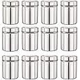 Atrock Stainless Steel Containers For Kitchen | Steel Storage Container | Grocery Container 1Litre | 1000Ml Steel Jars | Steel Dabba (Set Of 12) - Silver