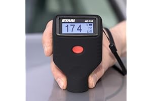 ‎ETARI ETARI® MD-750 Auto Lack Schichtdickenmessgerät, Lackschichtenprüfer erkennt verzinkte Teile und metallische (magnetische) Spachtelmasse, 【 Sensor aus verschleißfestem Rubin 】+ kostenfreie App