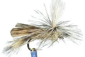 PECHETRUITE 4 x Mouche sèche - SEDGE CLAIRE PARACHUTE - pêche à la truite - Taille au choix