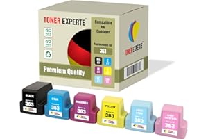 TONER EXPERTE Kit 6 XL Cartucce d'inchiostro compatibili per HP 363 Photosmart C5180, C6150, C6180, C6280, C7180, C7280, C8180, 3110, 3210, 3310, 8250, D6160, D7160, D7260, D7460, 3210xi