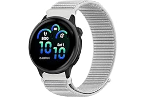 OUTPUTBT Nylon Cinturino 20mm per Garmin Vivoactive 6/5/3/Forerunner 55/158/165/245/645 music/Venu 2 Plus/Venu Sq/Sq music/Sq 2/Vivomove 3/HR/Style/Luxe/Sport Quick Release Cinturini per Uomo Donna